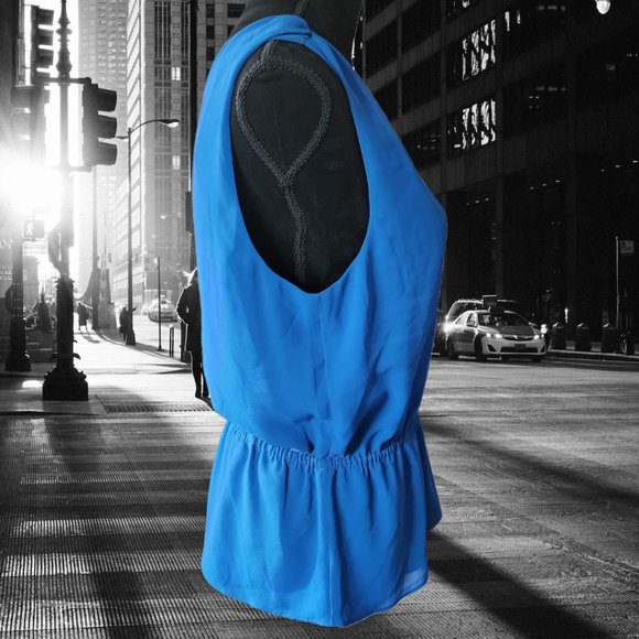 NWT BANANA REPUBLIC Double Wrap Blouse Size M NWT - Picture 5 of 7